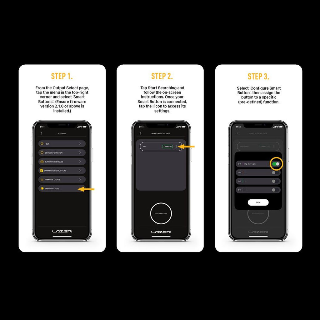 Bouton intelligent Canny LAZER – Éclairage additionnel Ford Ranger – vue 2