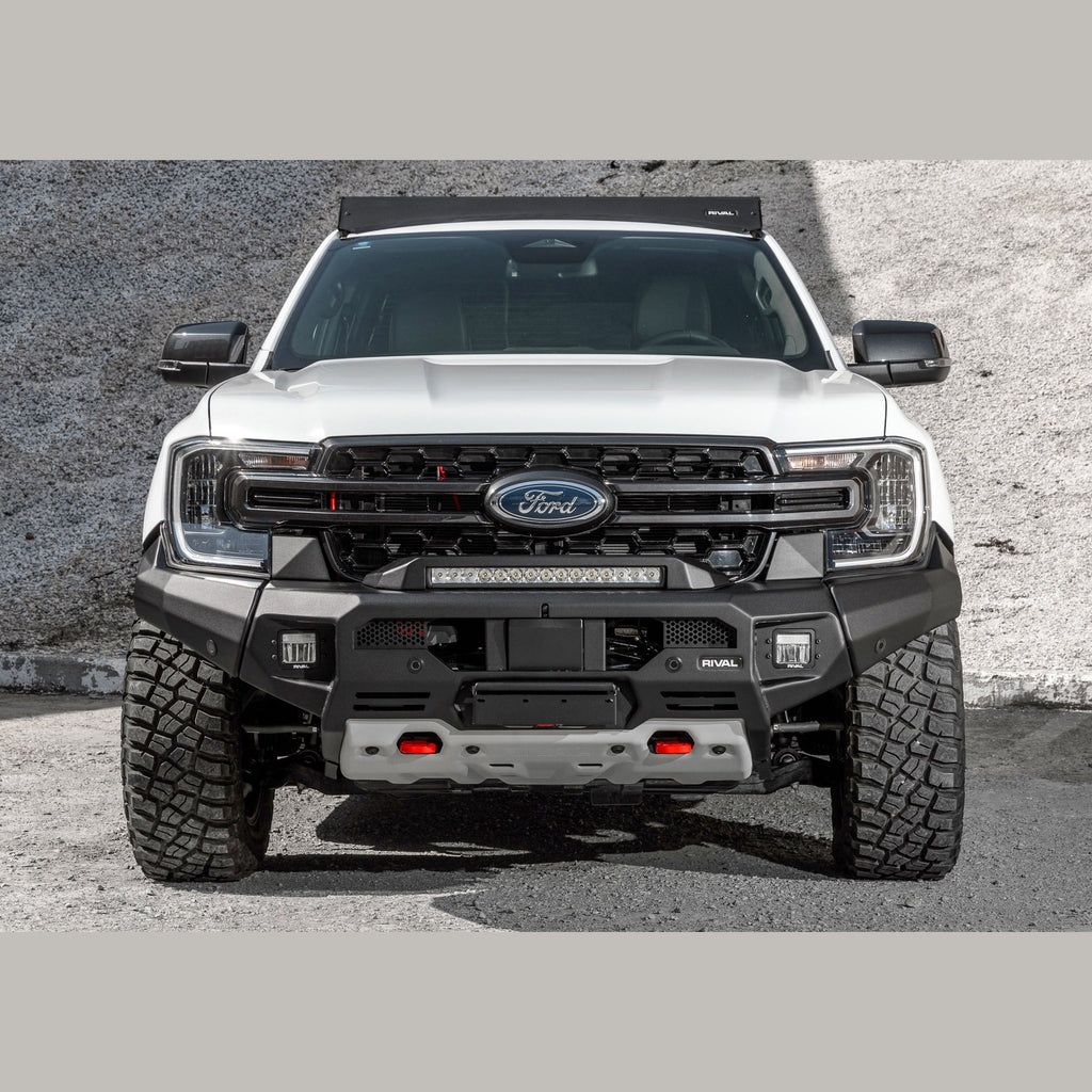 Pare-chocs avant aluminium RIVAL platine treuil – Ford Ranger T8/T9 (2019-2023+) – vue 2
