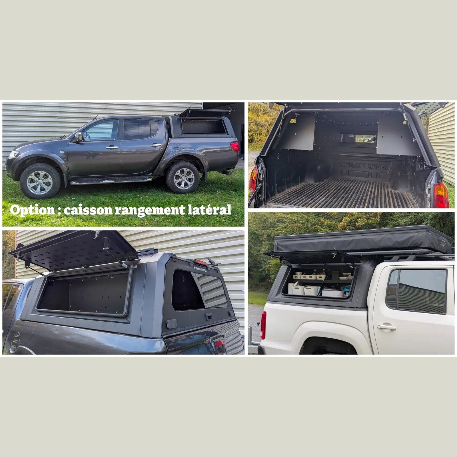 Caisson de rangement latéral pour hardtop aluminium Pickup-FRA – vue 5