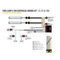 Faisceau 2 phares long 6 broches Lazer Beacon – Ford Ranger