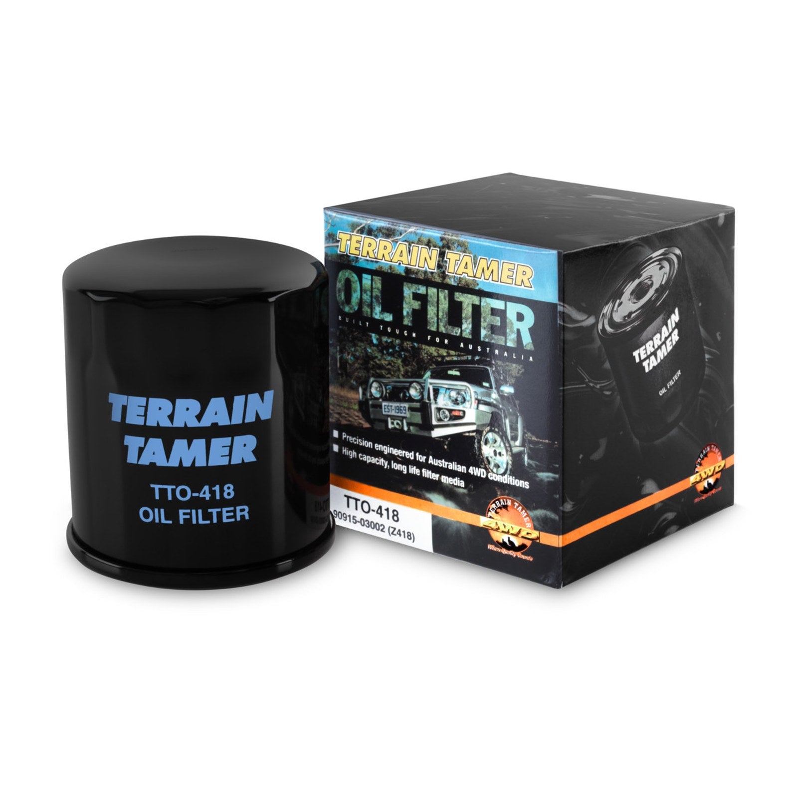 Filtre à huile vissé - ø ext: 76,5mm - ø de montage 71,4mm Terrain Tamer Ford Ranger