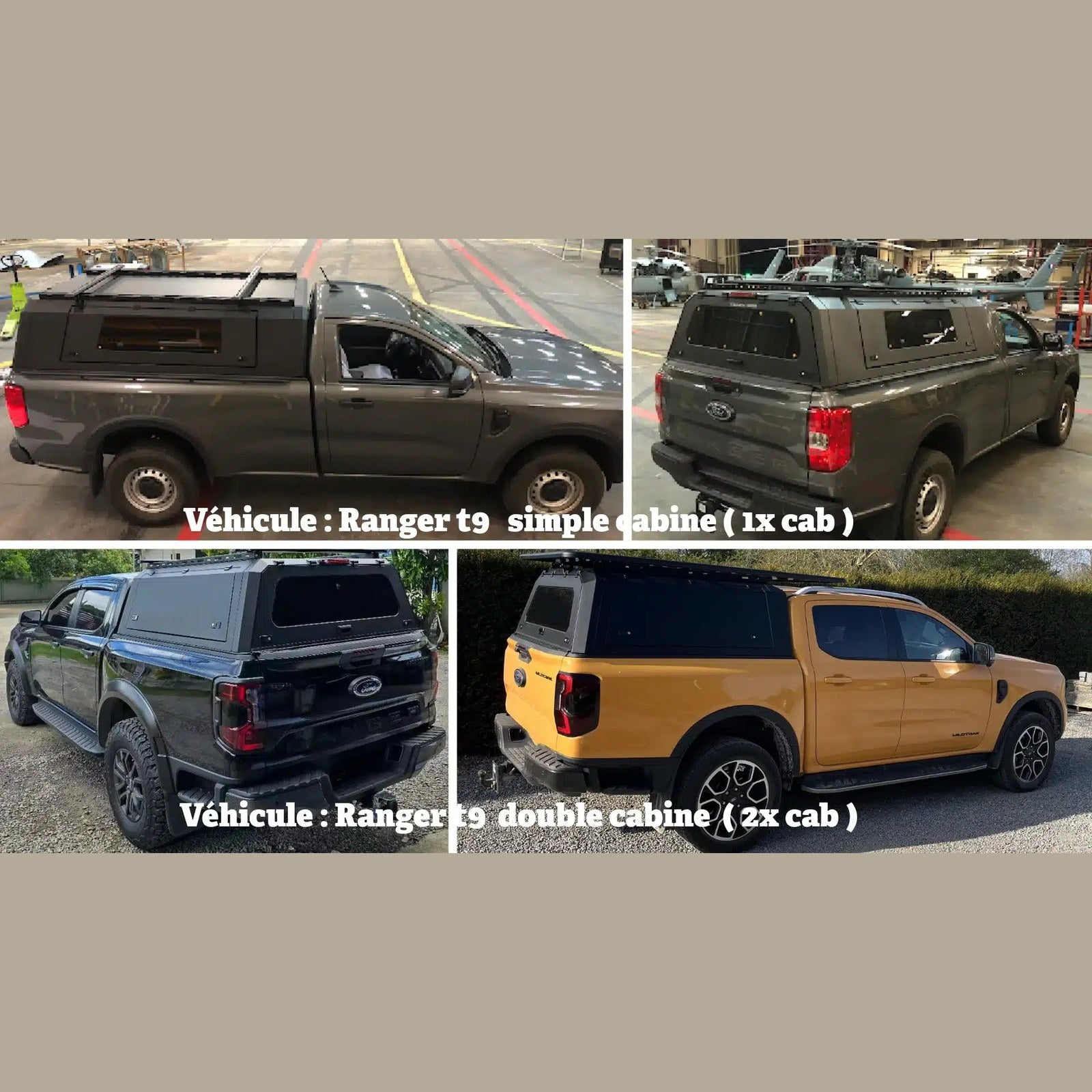 Hardtop aluminium Pickup-FRA – Ford Ranger & Raptor – vue 4