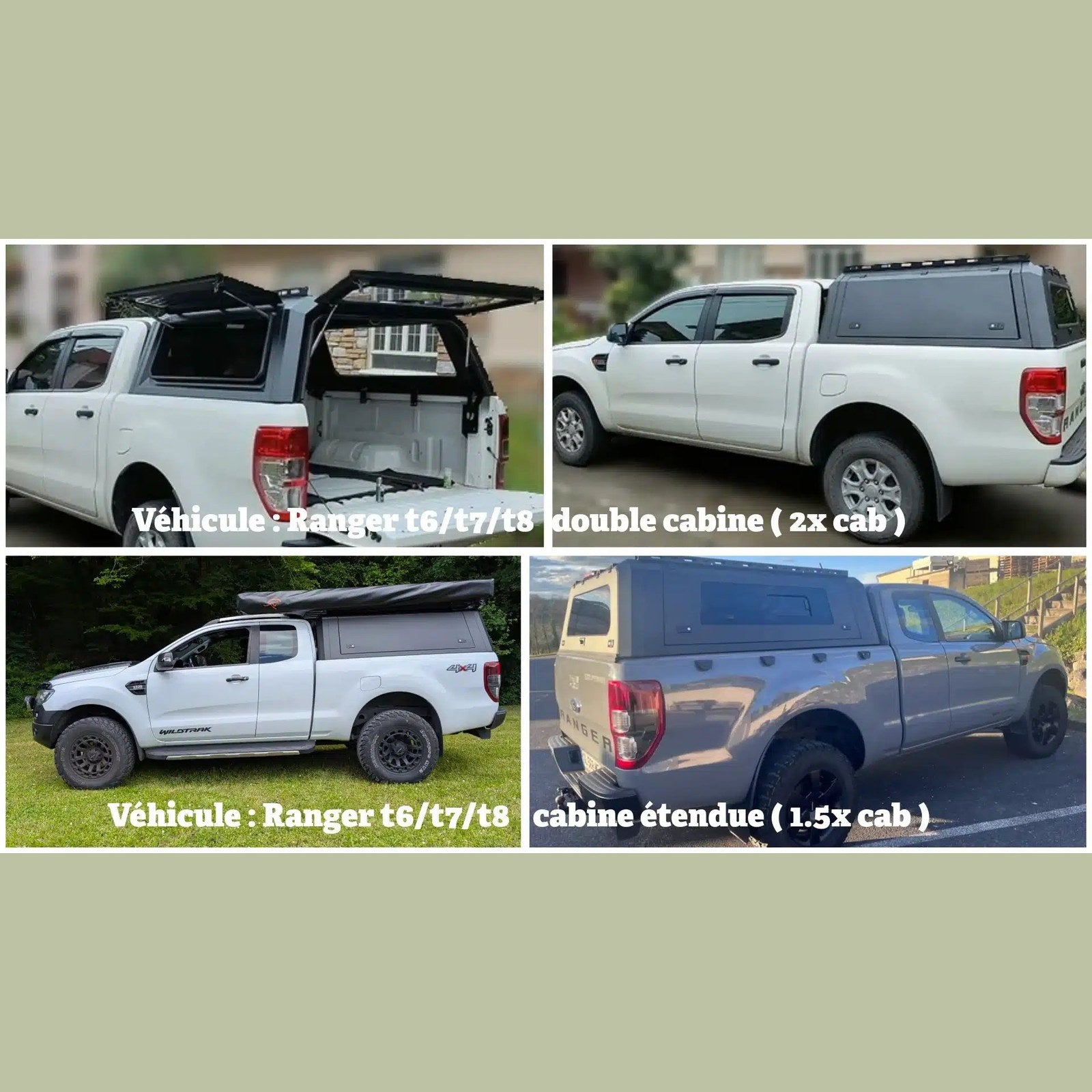 Hardtop aluminium Pickup-FRA – Ford Ranger & Raptor – vue 5