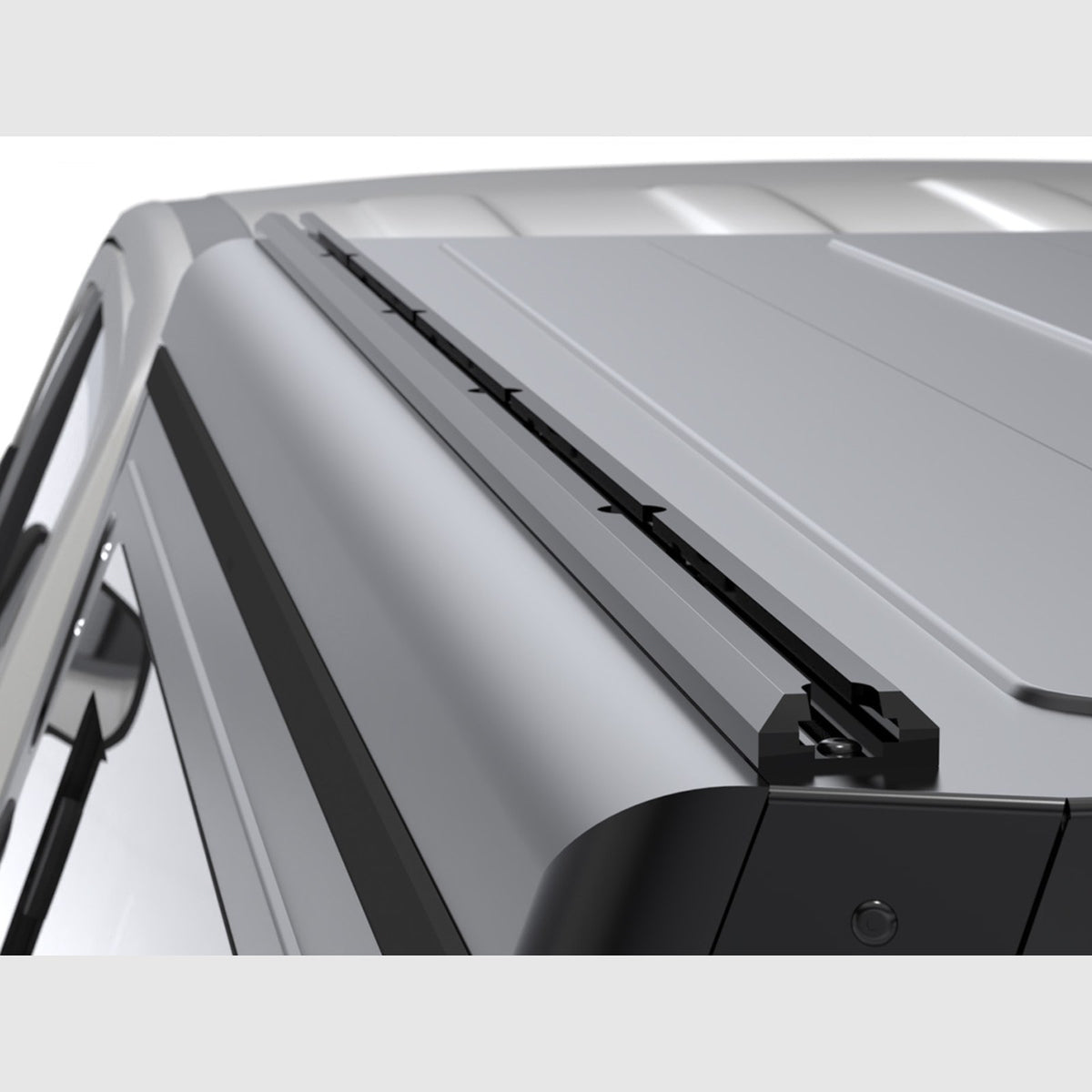 Hardtop Contour noir lisse avec fenêtres latérales Double cabine Alu-Cab – Ford Ranger T9 (2023+) – vue 10