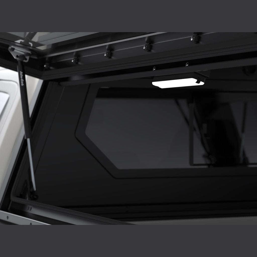 Hardtop Contour noir lisse avec fenêtres latérales Double cabine Alu-Cab – Ford Ranger T9 (2023+) – vue 12