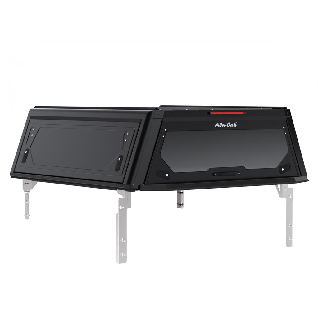 Hardtop Contour noir lisse sans fenêtre latérale Double cabine Alu-Cab – Ford Ranger T9 (2023+) – vue 1