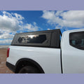 Hardtop Contour noir lisse sans fenêtre latérale Super cabine Alu-Cab – Ford Ranger T6/T7/T8 (2012-2022) – vue 1