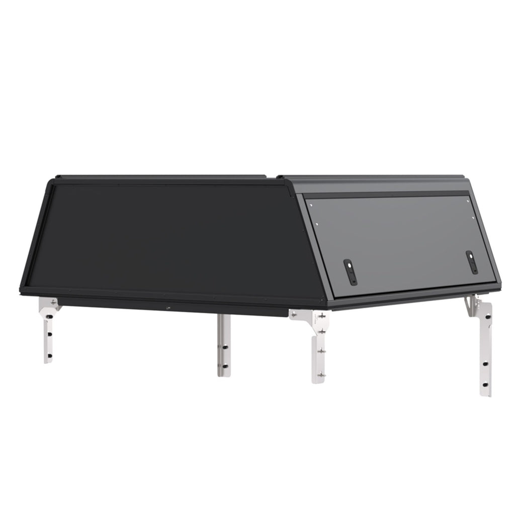 Hardtop Explorer Guard noir lisse aluminium Double cabine Alu-Cab – Ford Ranger T9 (2023+) – vue 2