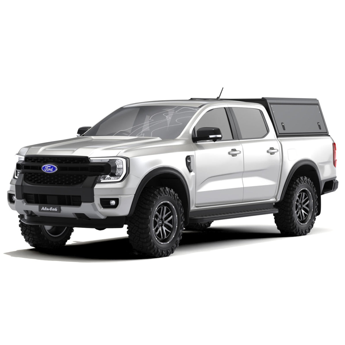 Hardtop Explorer Guard noir lisse aluminium Double cabine Alu-Cab – Ford Ranger T9 (2023+) – vue 7