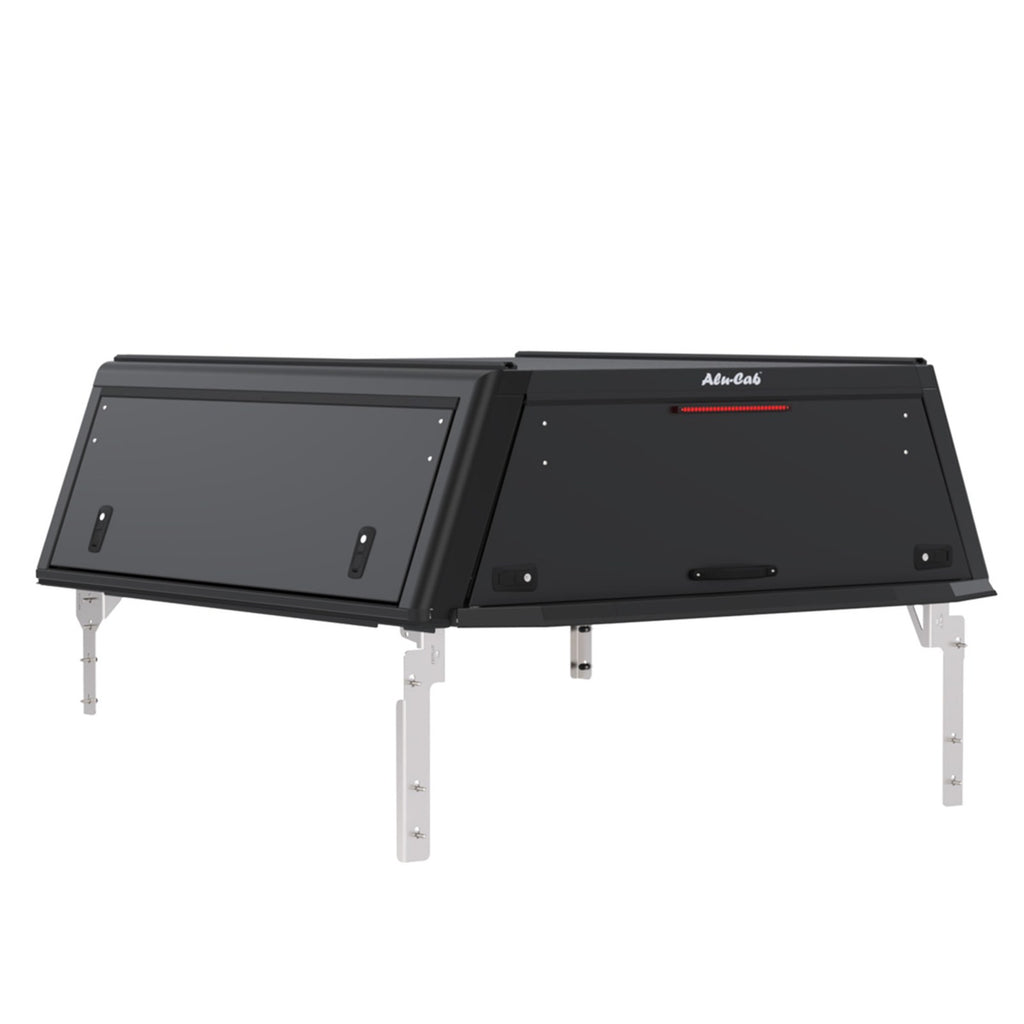 Hardtop Explorer Guard noir strié aluminium Double cabine Alu-Cab – Ford Ranger T9 (2023+) – vue 1
