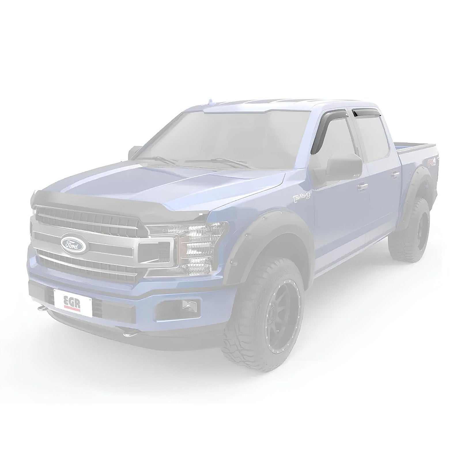 Jeu 4 déflecteurs de vitre avant et arrière EGR à coller – Ford Ranger T6/T7 (2012-2019) – vue 3