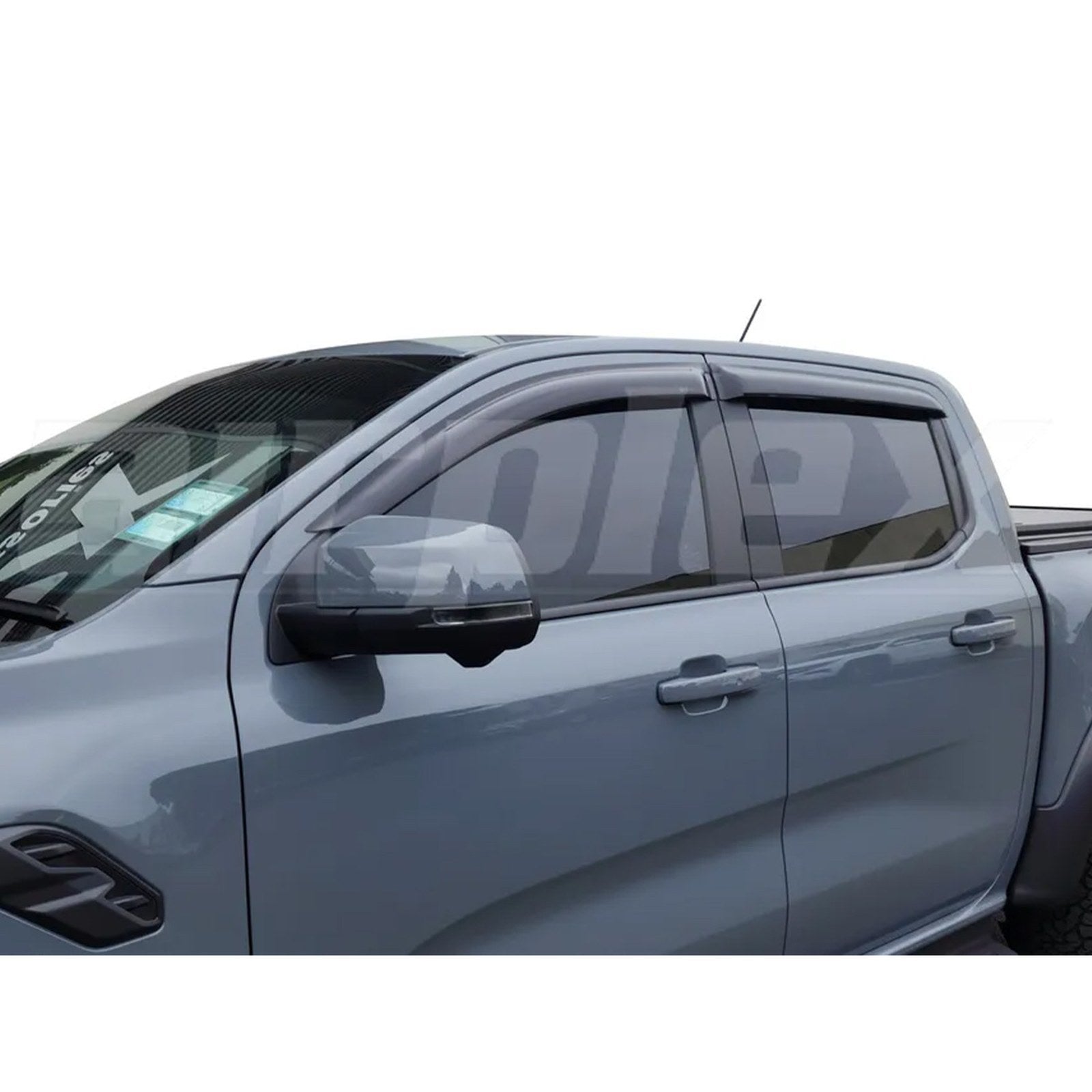 Jeu 4 déflecteurs de vitre teintés Airplex – Ford Ranger T9 & Raptor (2023+) – vue 1