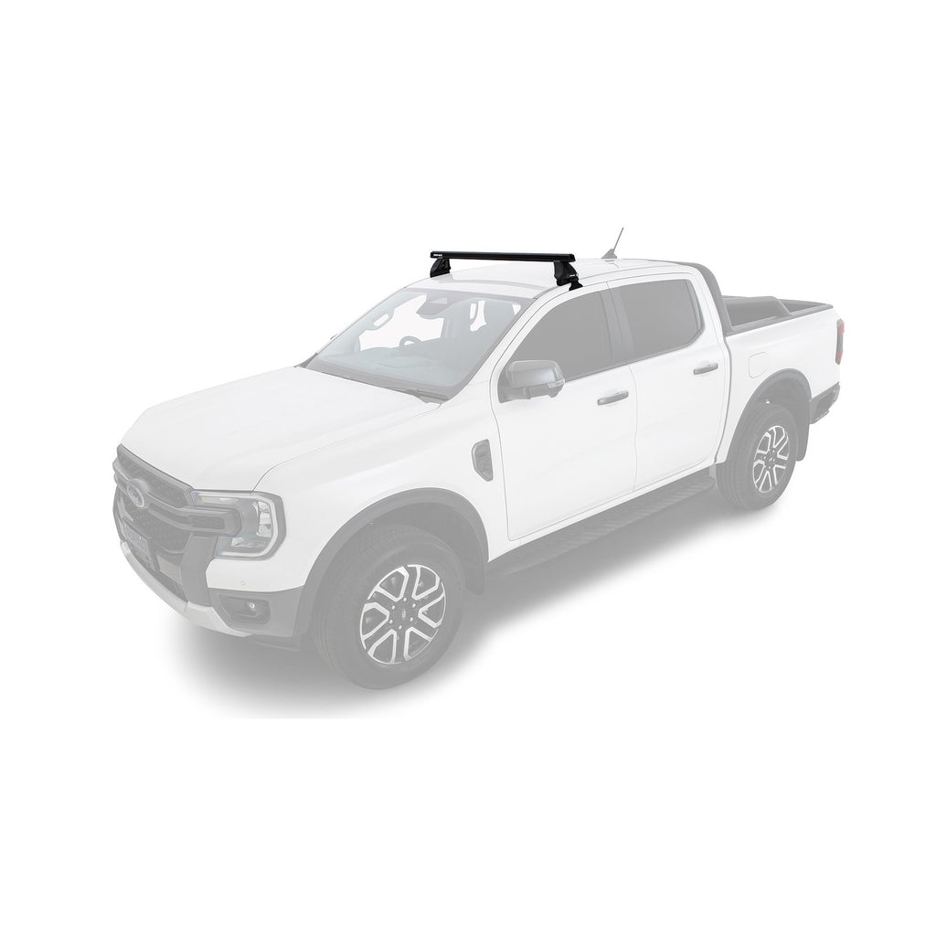 Kit 1 barre de toit avant Heavy Duty 1250mm série 2500 Rhino-Rack – Ford Ranger T9 & Raptor (2023+) – vue 2