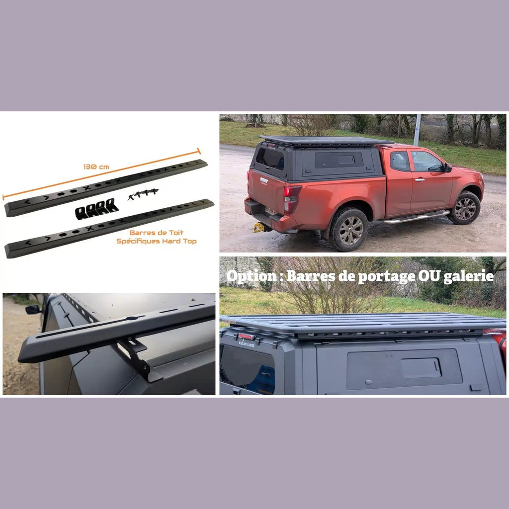 Kit 2 barres de portage pour hardtop Pickup-FRA – tente de toit – vue 5
