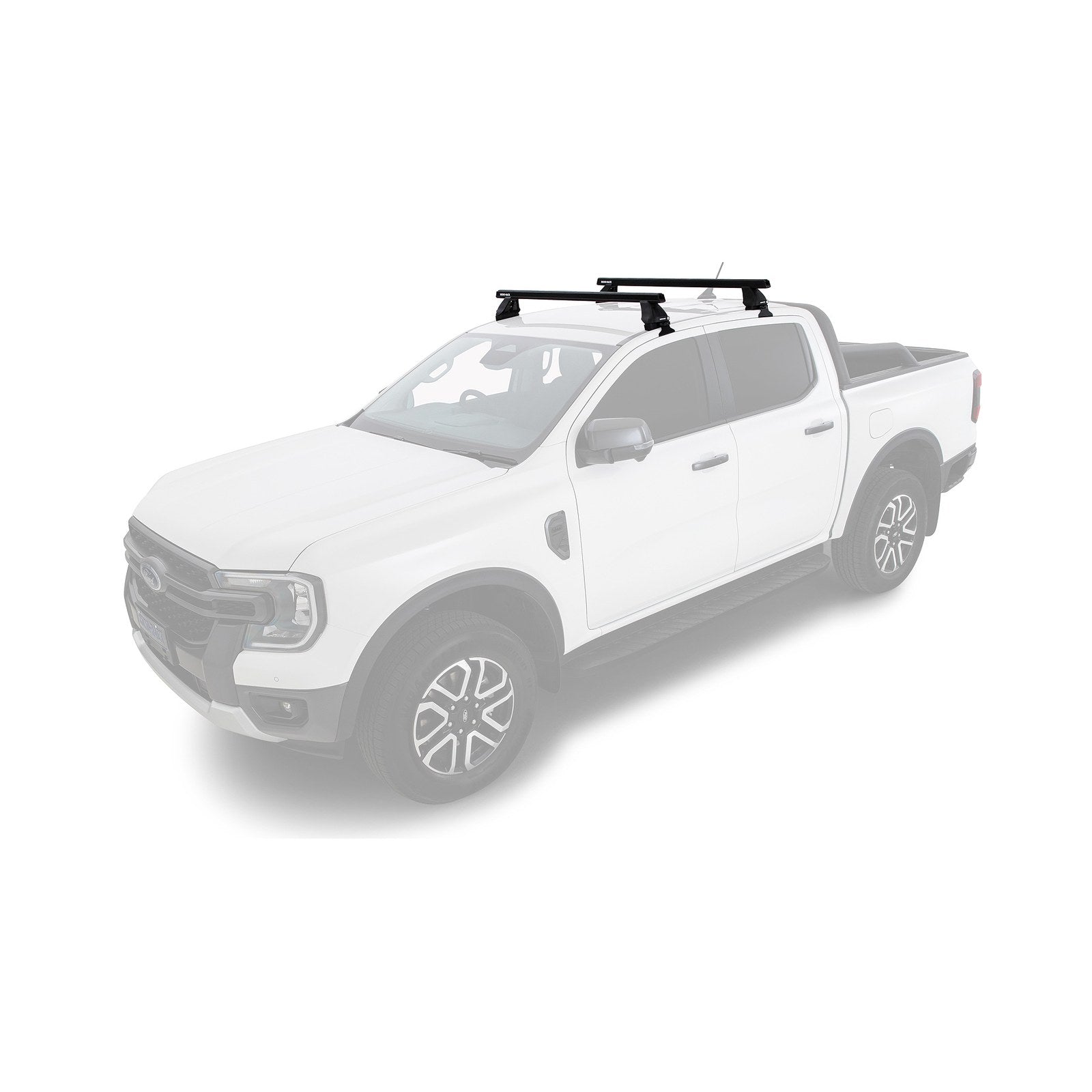 Kit 2 barres de toit Heavy Duty 1250mm série 2500 Rhino-Rack – Ford Ranger T9 & Raptor (2023+) – vue 3