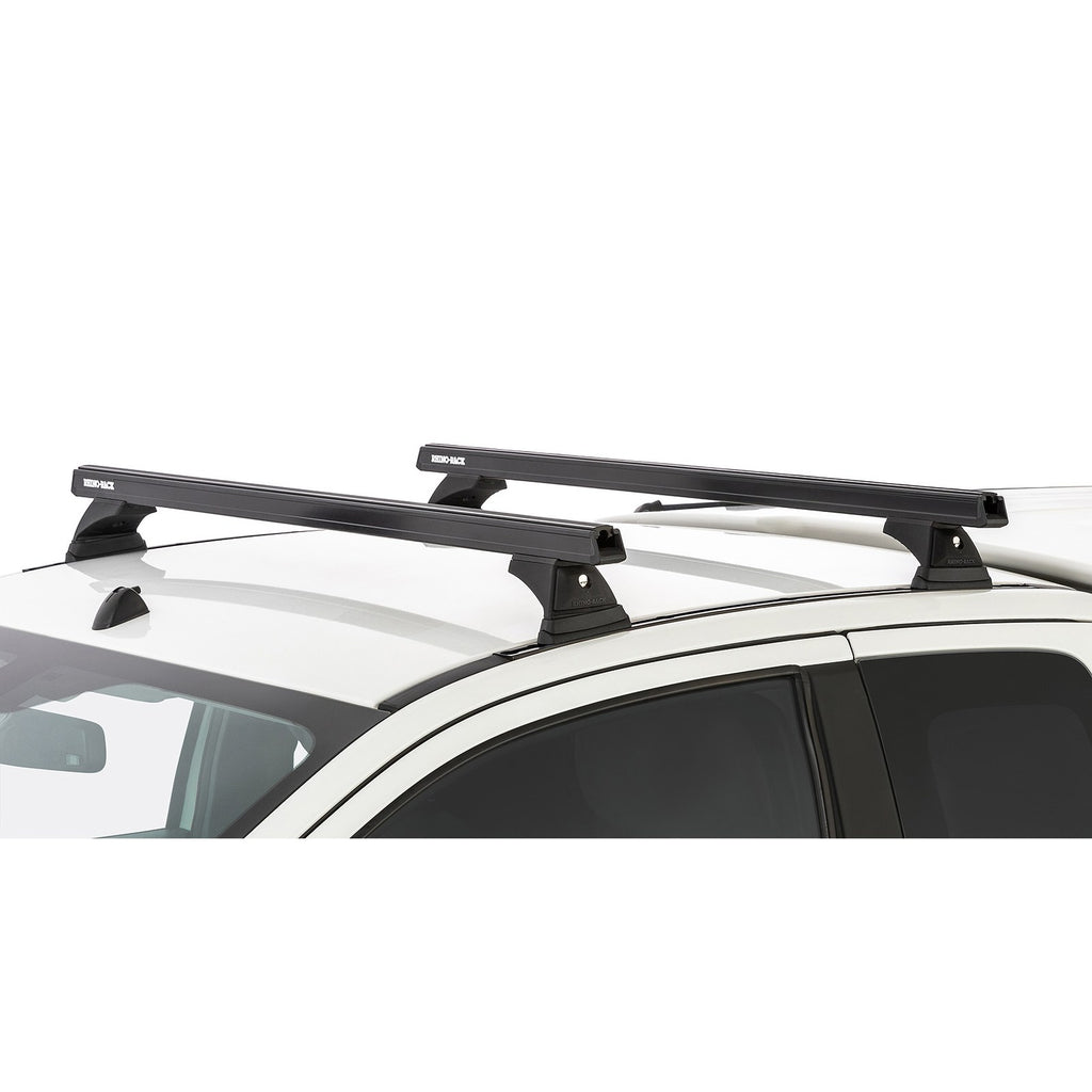 Kit 2 barres de toit Heavy Duty noires 1250mm RCH Rhino-Rack – Ford Ranger & Raptor – vue 3