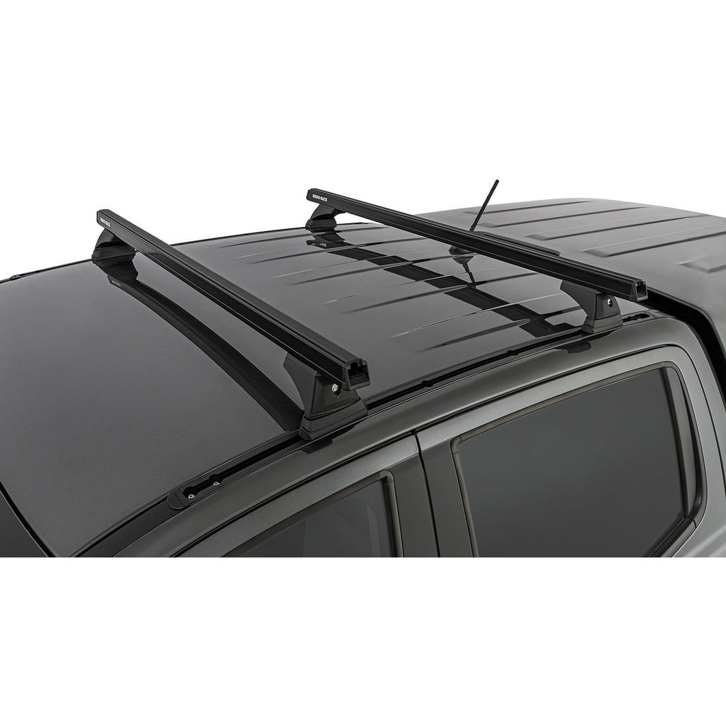 Kit 2 barres de toit Heavy Duty noires 1250mm RCH Rhino-Rack – Ford Ranger & Raptor (2012->) – vue 4