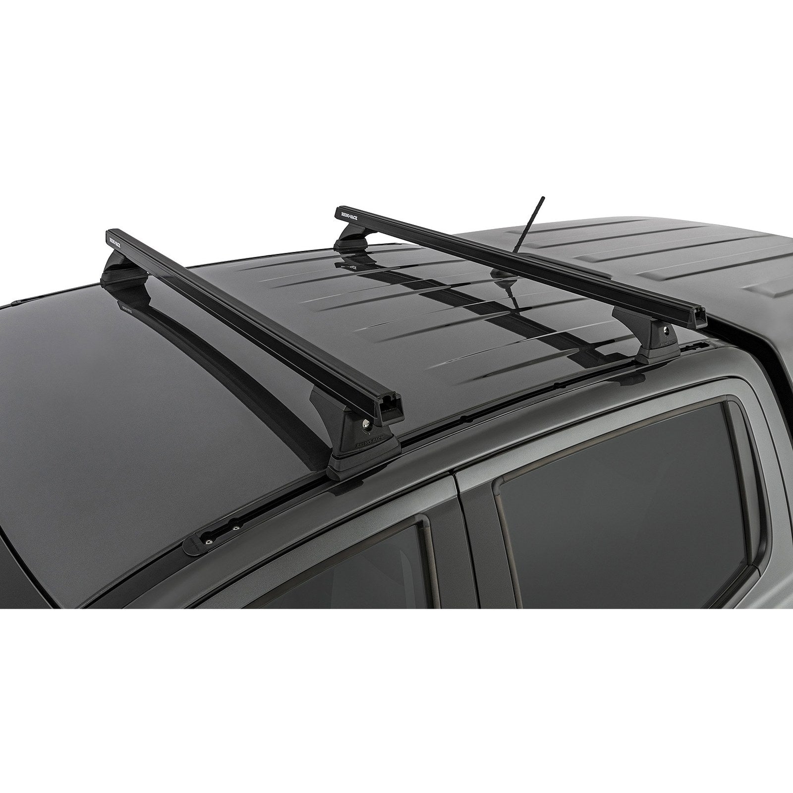 Kit 2 barres de toit Heavy Duty noires 1250mm RCH Rhino-Rack – Ford Ranger & Raptor (2012->) – vue 4
