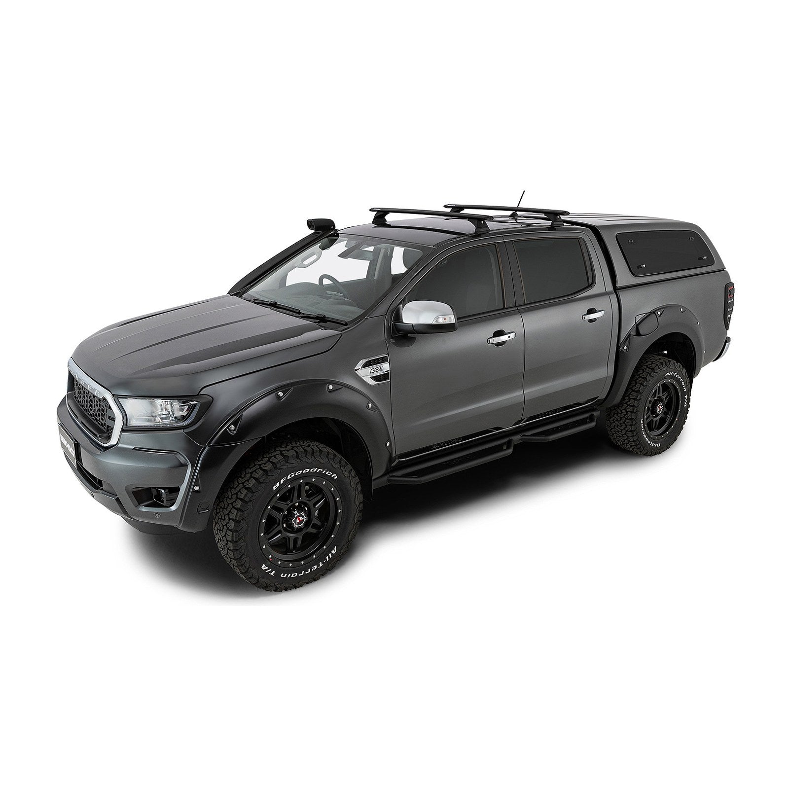Kit 2 barres de toit Rhino-Rack Sportz 1260mm – Ford Ranger T6/T7/T8/T9 & Raptor Double Cab (2012-2023+) – vue 4