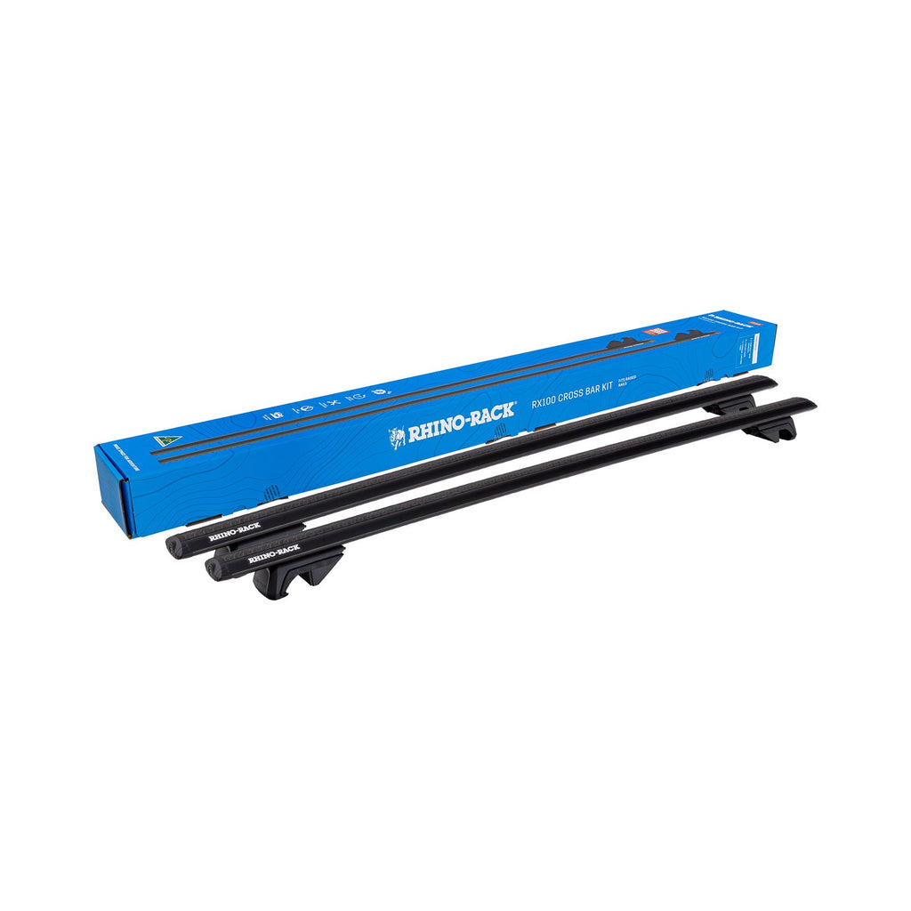 Kit 2 barres de toit Sportz 1500 mm pieds RX100 Rhino Rack – Ford Ranger II (2006-2011) – vue 1
