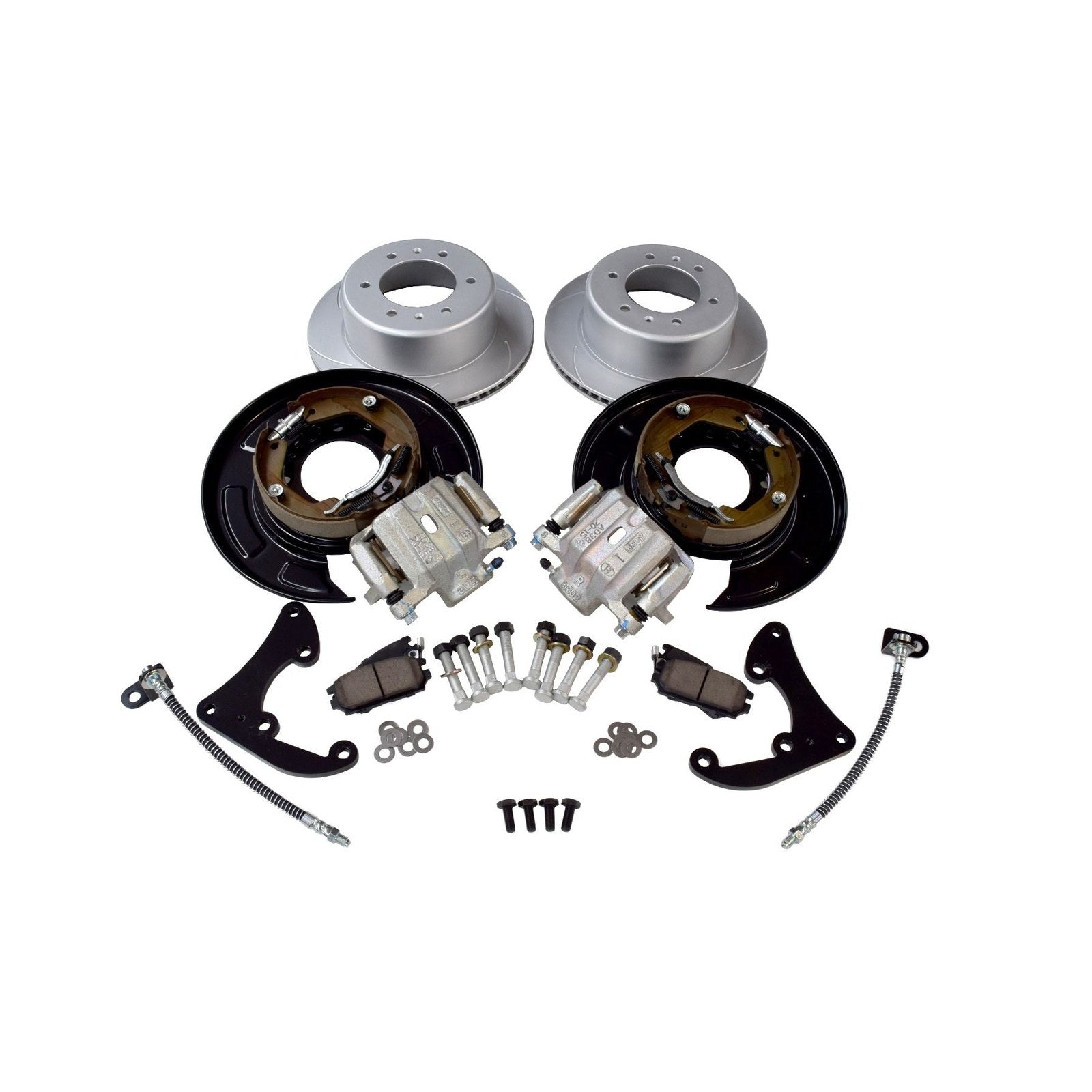 Kit conversion tambours vers disques arrière Pedders Ø312 mm – Ford Ranger PX