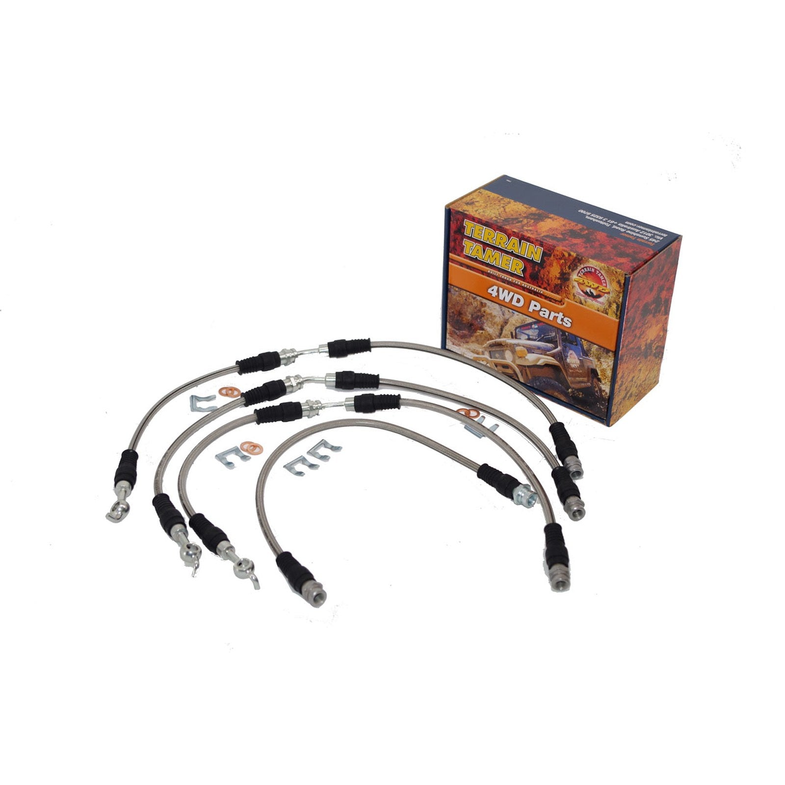 Kit de flexibles de frein tréssé pour réhausse 50mm Terrain Tamer Ford Ranger