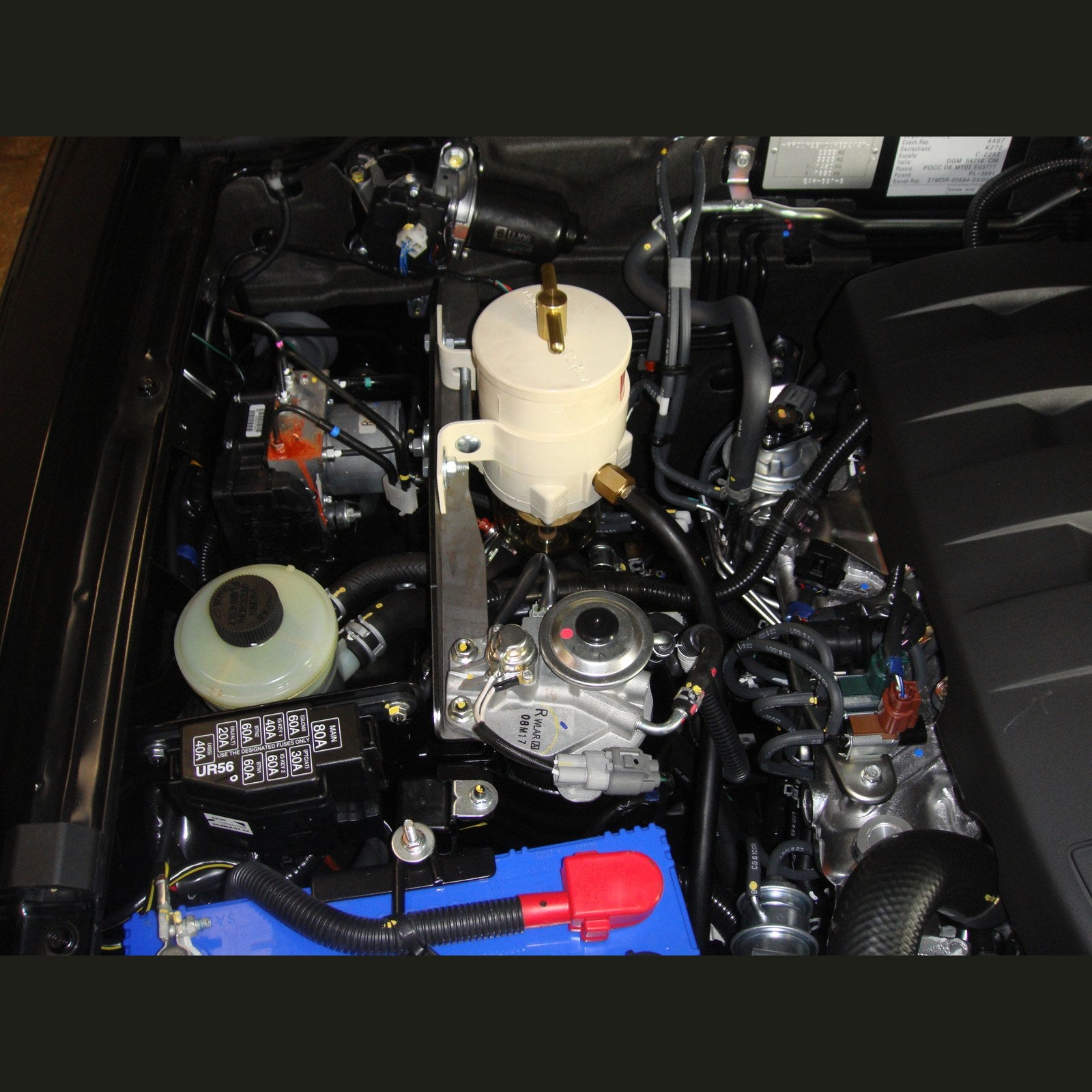 Kit de montage préfiltre gasoil Racor 500FG N4-Offroad – Ford Ranger / BT50 (avant 2012) – vue 2