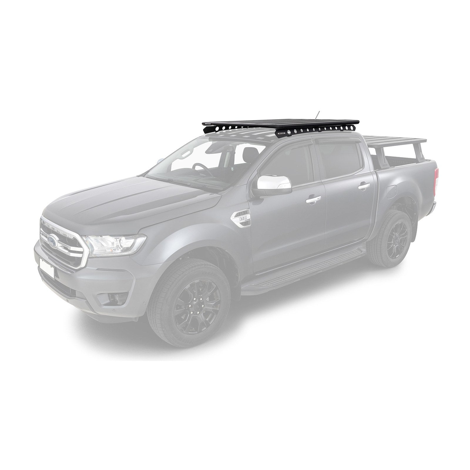 Kit galerie Pioneer 6 Rhino-Rack 1500x1240mm + Backbone – Ford Ranger & Raptor – vue 1