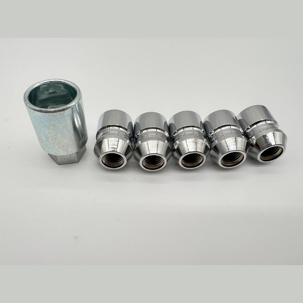Lot de 5 écrous de roue antivol chromés 12x150 DTC PARTS – Ford Ranger – vue 1
