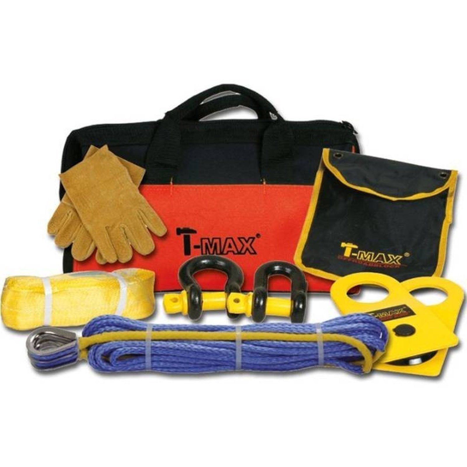 Mallette de treuillage corde synthétique 15 m T-MAX – Ford Ranger 4x4