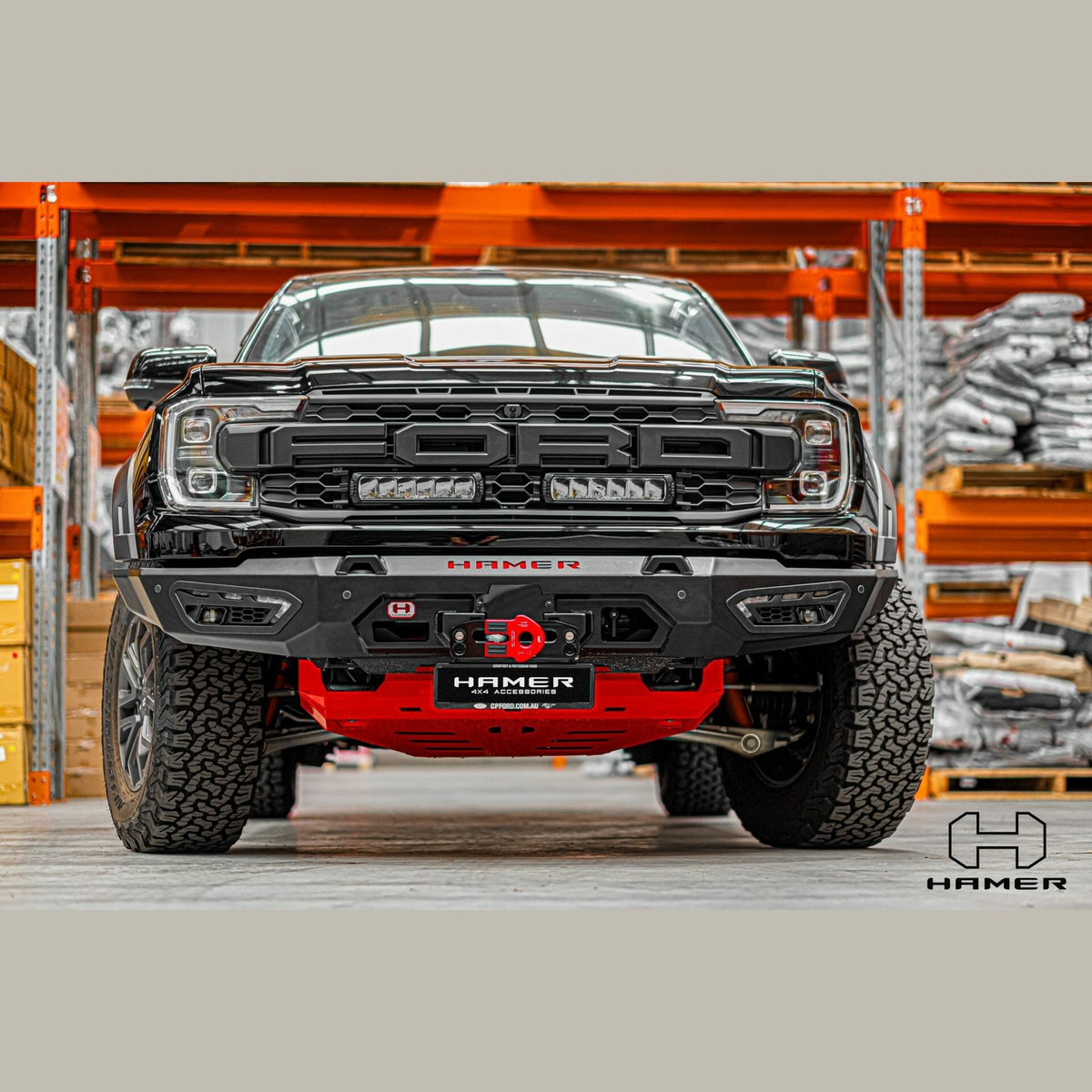 Pare-chocs avant acier HAMER Atlas – Ford Ranger Raptor (2023+) – vue 1
