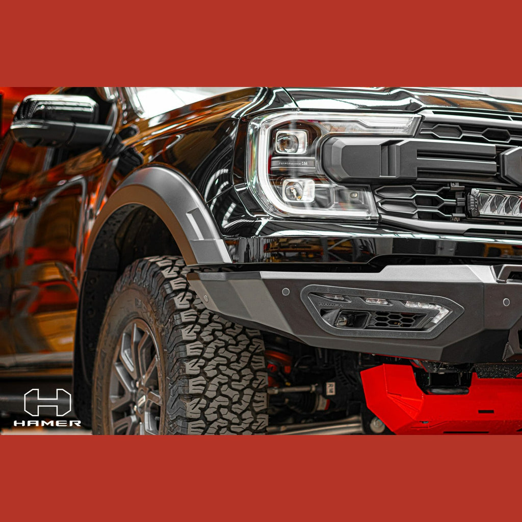 Pare-chocs avant acier HAMER Atlas – Ford Ranger Raptor (2023+) – vue 3