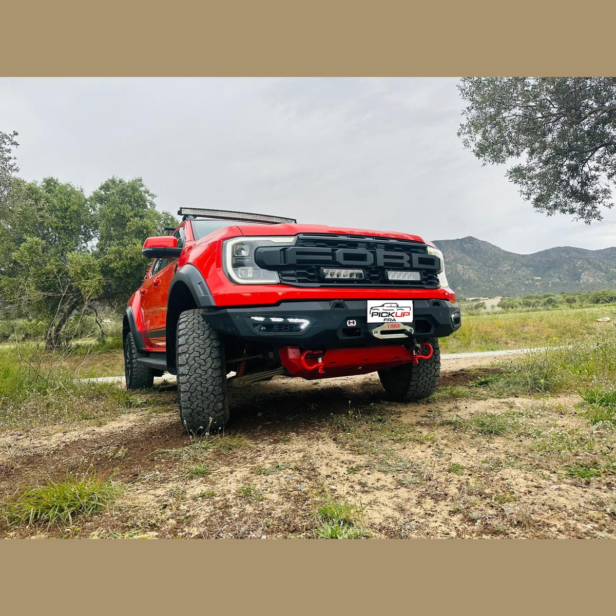 Pare-chocs avant acier HAMER Atlas – Ford Ranger Raptor (2023+) – vue 10