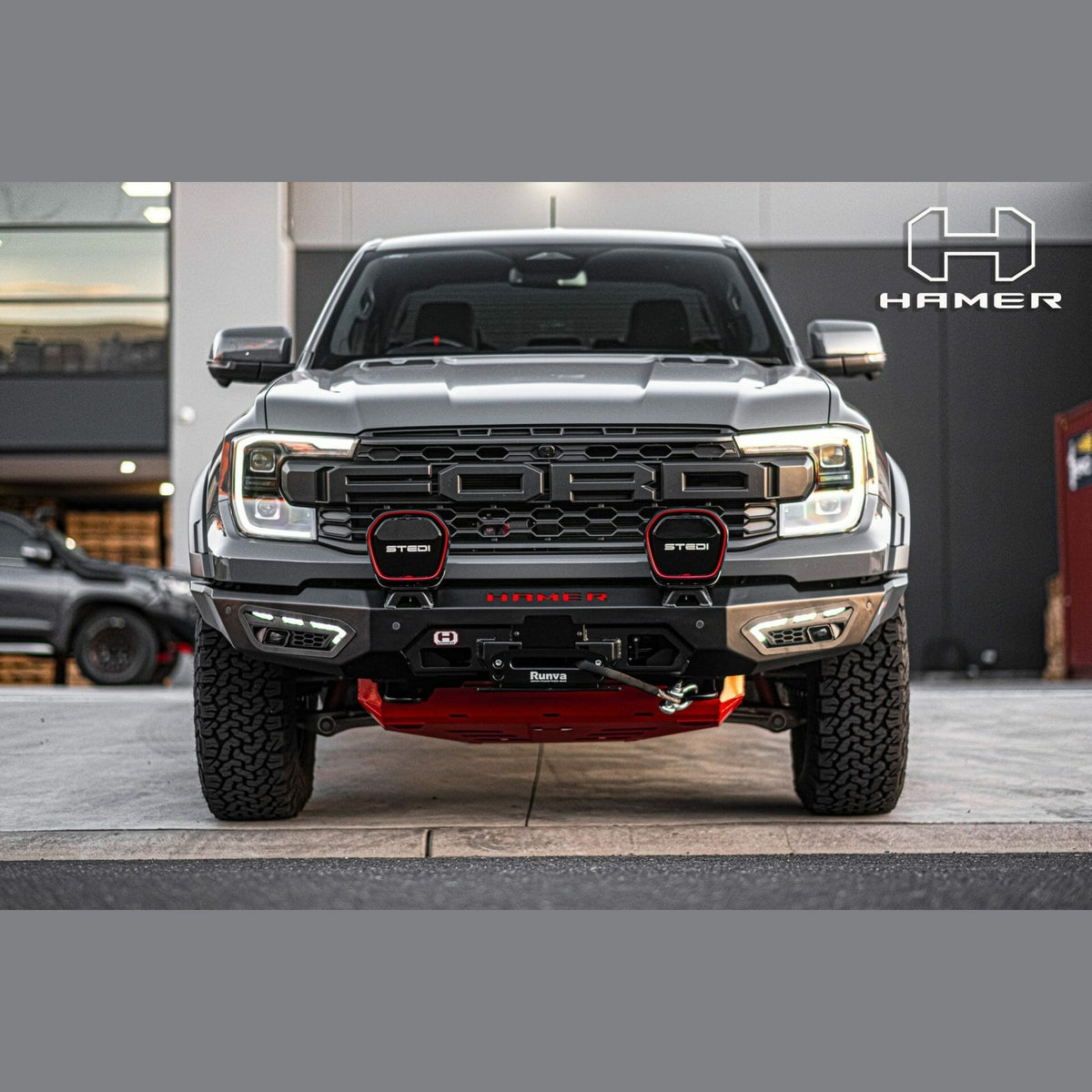 Pare-chocs avant acier HAMER Atlas – Ford Ranger Raptor (2023+) – vue 11