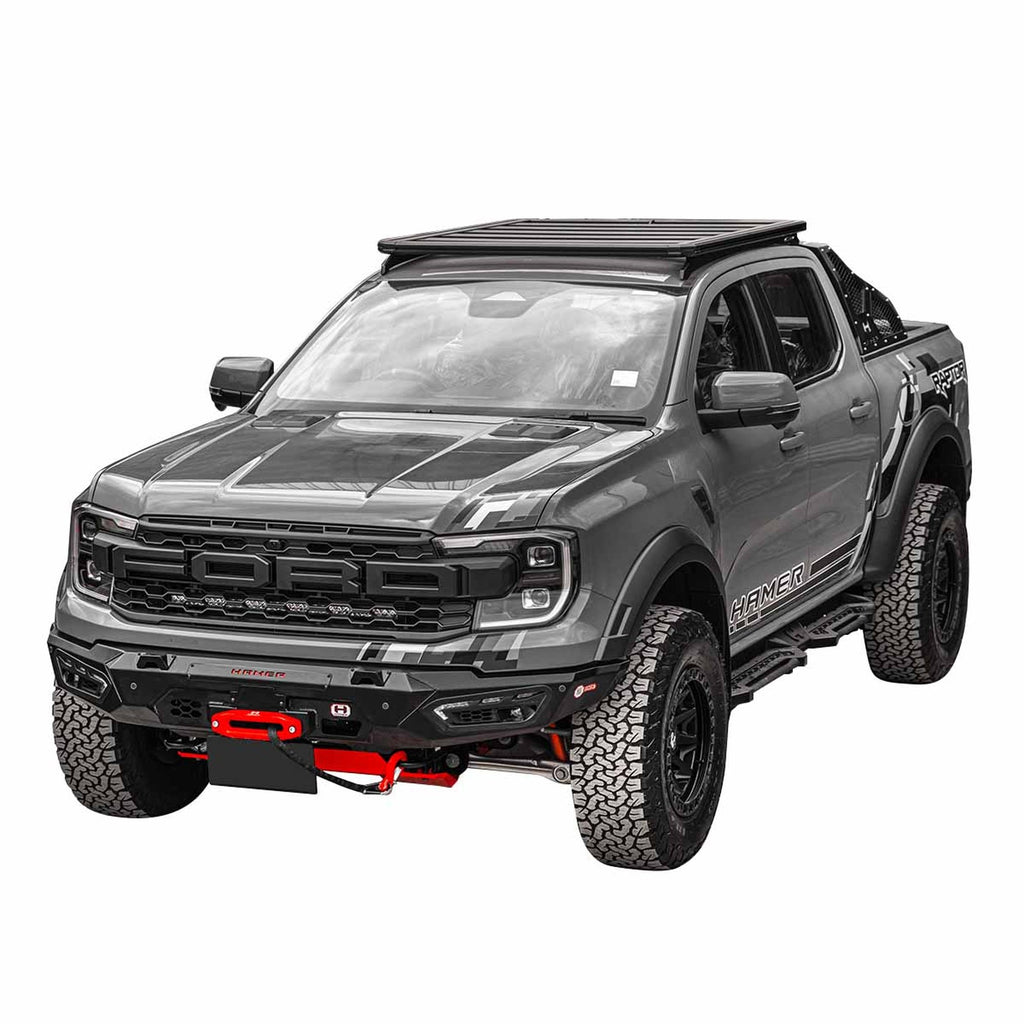 Pare-chocs avant acier HAMER Atlas – Ford Ranger Raptor (2023+) – vue 12