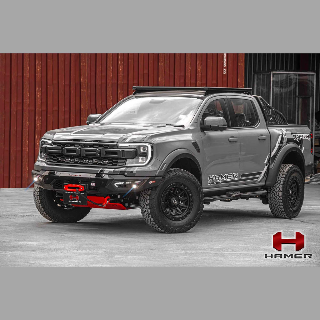 Pare-chocs avant acier HAMER Atlas – Ford Ranger Raptor (2023+) – vue 19