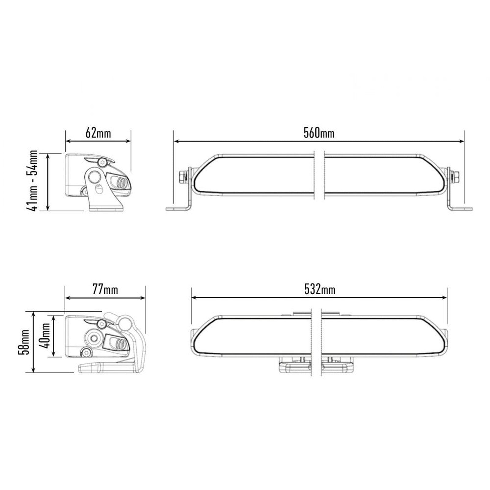 Phare LED Lazer Linear 18 Elite Plus 21000 Lm – Ford Ranger – vue 1