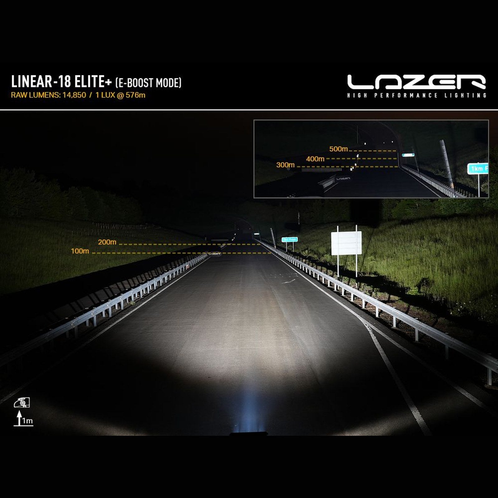 Phare LED Lazer Linear 18 Elite Plus 21000 Lm – Ford Ranger – vue 5