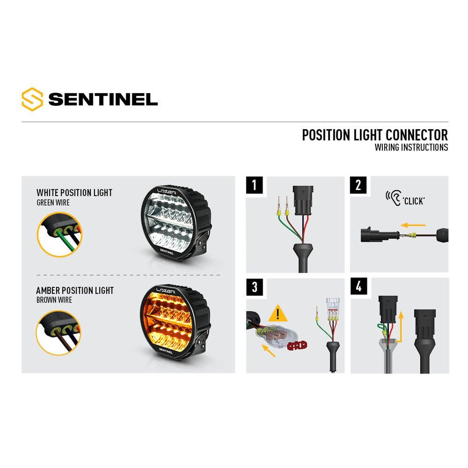 Phare LED Lazer Sentinel 9" Highline feux de position – Ford Ranger 4x4 – vue 5