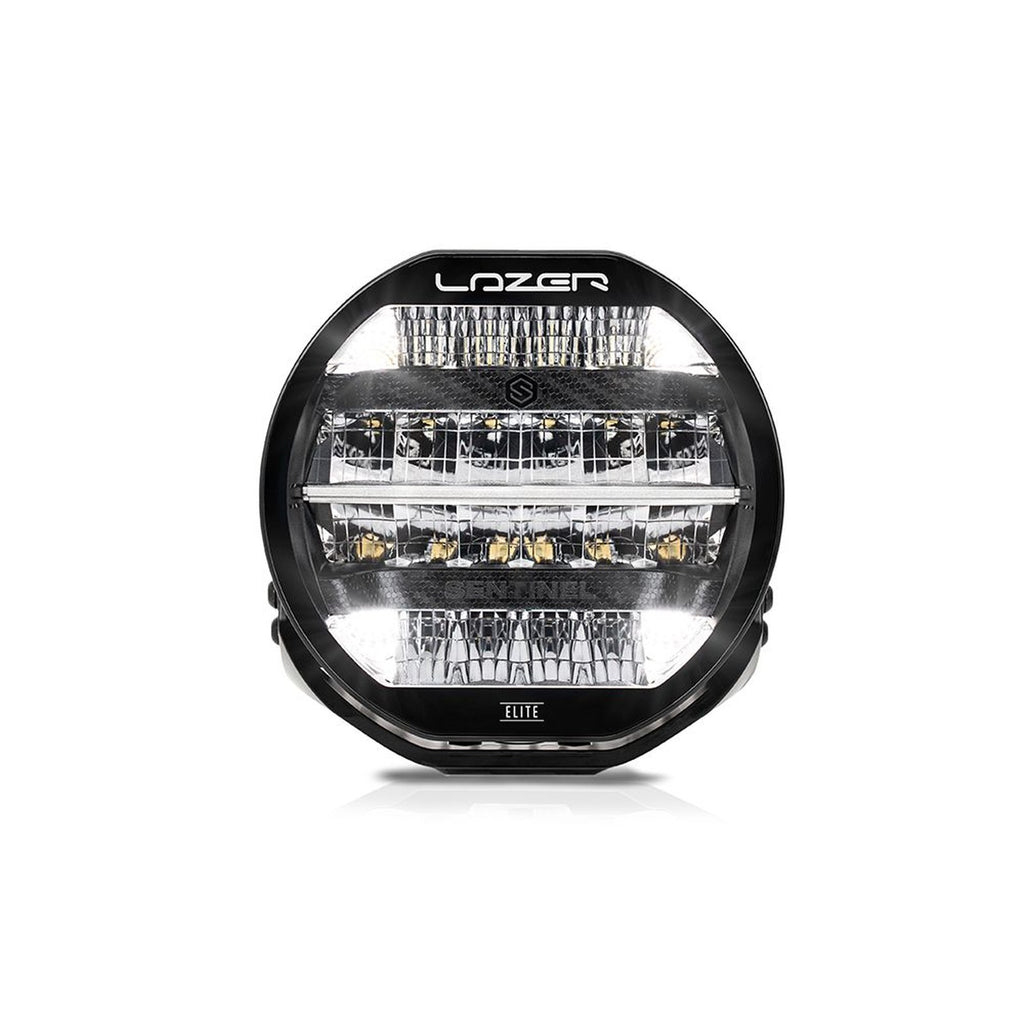 Phare LED Lazer Sentinel 9" Noir feux de position – Ford Ranger 4x4 – vue 3