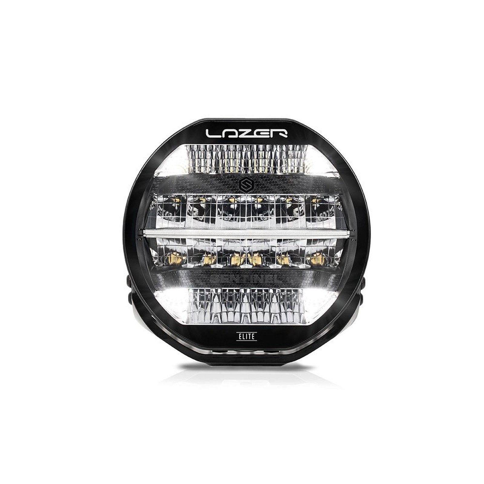 Phare LED Lazer Sentinel 9" Noir feux de position – Ford Ranger 4x4 – vue 3