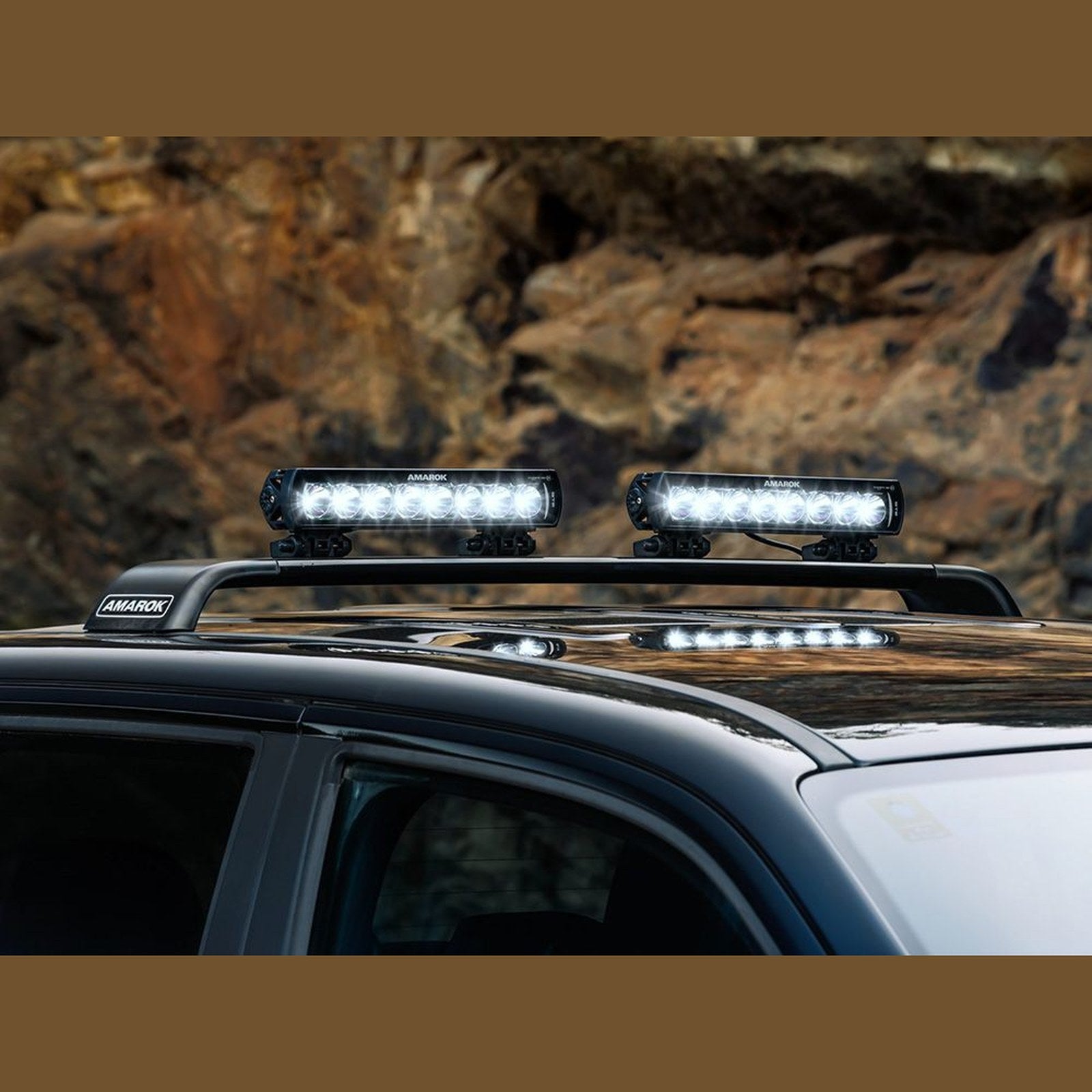 Phare LED Lazer ST-8 Evolution noir 8272 Lm – Ford Ranger off-road – vue 6