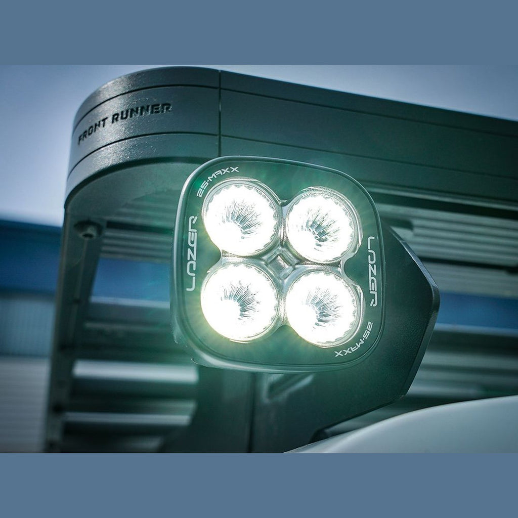 Phare LED LAZER Utility 25 Maxx noir 4560 Lm – Ford Ranger 4x4 – vue 5