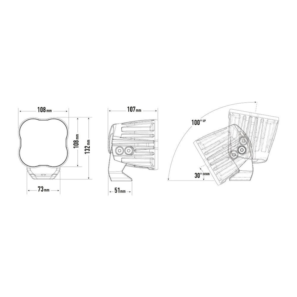 Phare LED Lazer Utility-80 HD 8940 Lm – Ford Ranger – vue 2