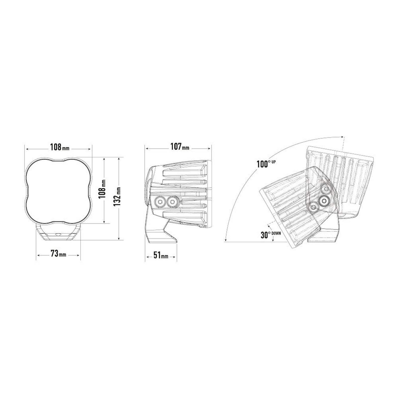 Phare LED Lazer Utility-80 HD 8940 Lm – Ford Ranger – vue 2