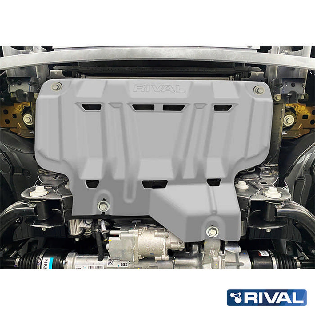 Plaque de protection radiateur RIVAL aluminium 6 mm – Ford Ranger T8/T9 (2019-2023+) – vue 1