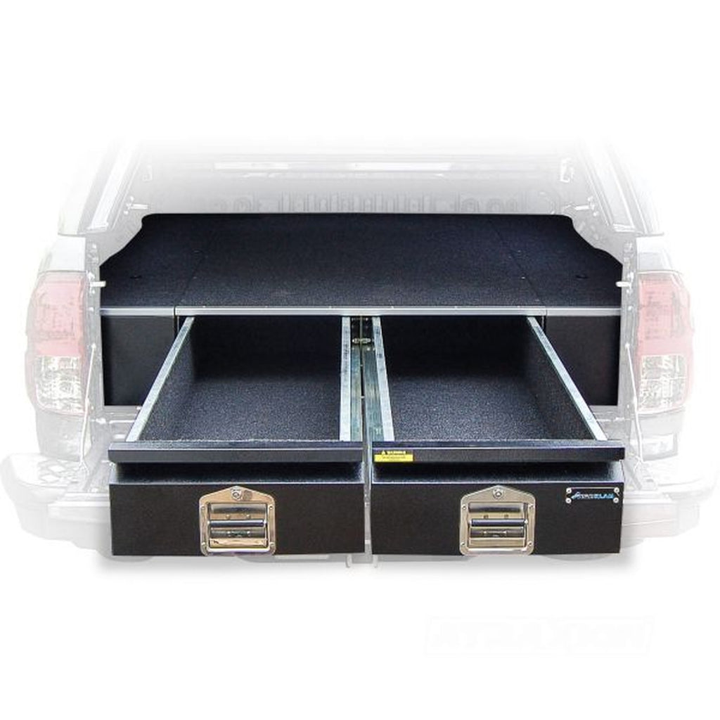 Plateau coulissant + double tiroirs Aeroklas – Ford Ranger T9 (2023+) double cabine – vue 1