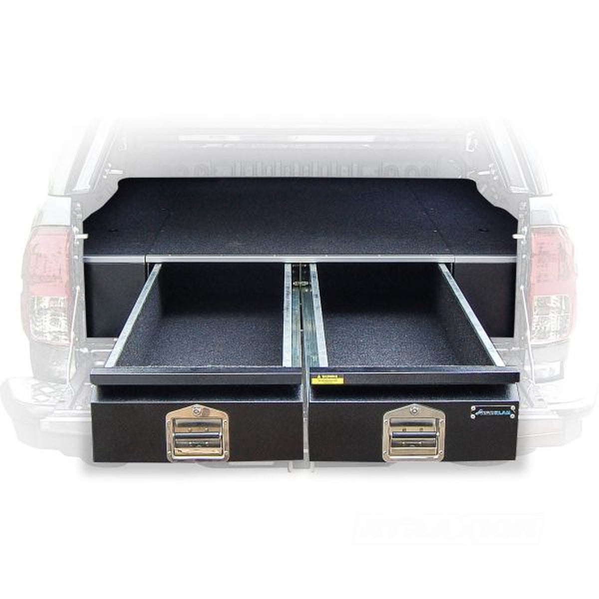 Plateau coulissant + double tiroirs Aeroklas – Ford Ranger T9 (2023+) double cabine – vue 1