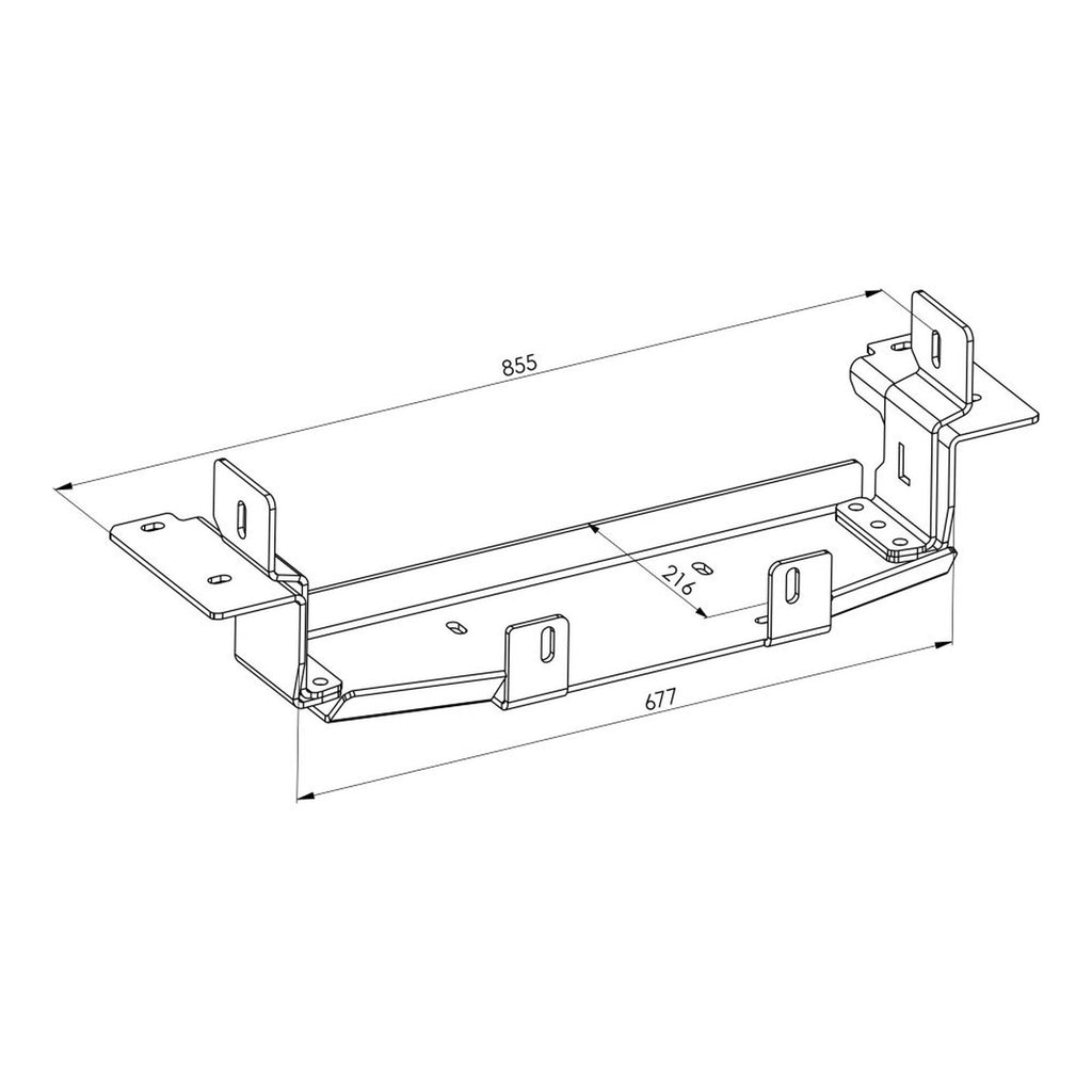 Platine de treuil pare-chocs origine – Ford Ranger T8/T9 (2019-2023, 2023+) – vue 2