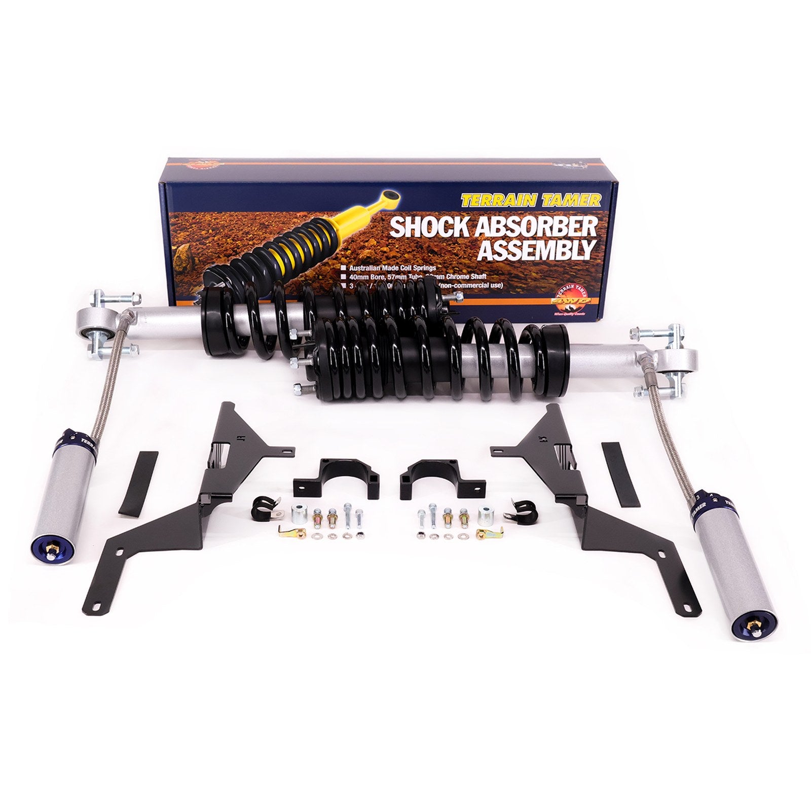 Ressorts/amortisseurs pro prémontés réhausse +30mm +100kg Terrain Tamer Ford Ranger